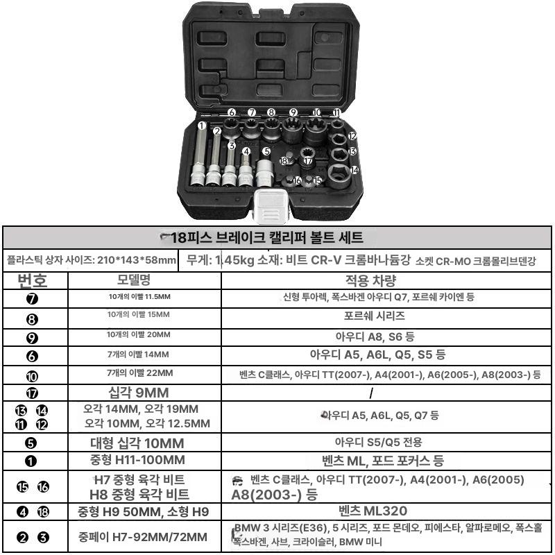세트 브레이크패드 자동차 교체 도구 부품 피스톤 공구 앞뒤 장비 패드교환기 공압 - 상세 이미지 3