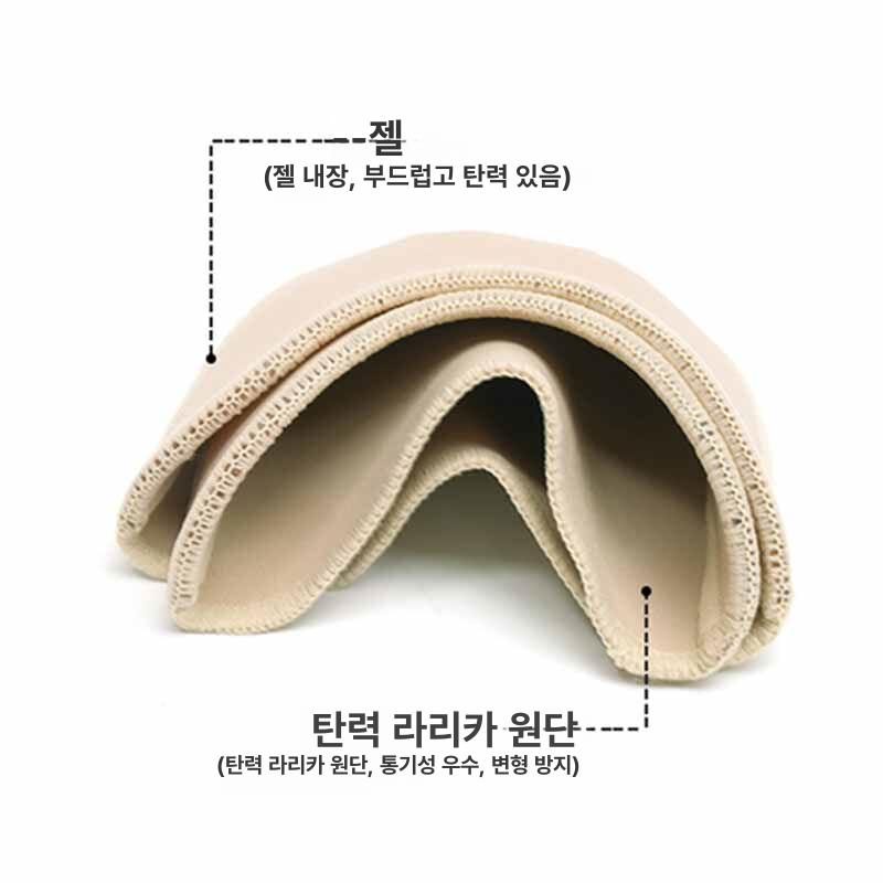 통증완화 앞꿈치 깔창 패드 젤 발레 발가락 무용 보호 발바닥 샌들 구두 충격 - 상세 이미지 4