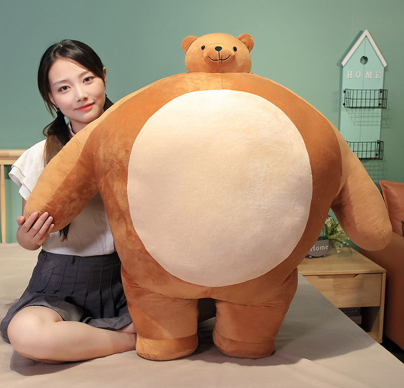 소형 곰 인형 베개 100cm 대형 애착 인형 쿠션 침대 장식 선물 - 상세 이미지 2