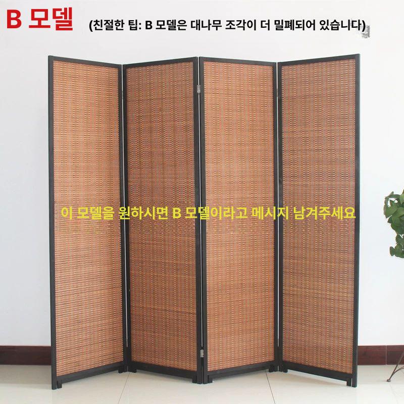 목재 파티션 라탄 식당 공간분리 가림막 카페 인테리어 셀프 스크린 원목 칸막이 - 상세 이미지 4