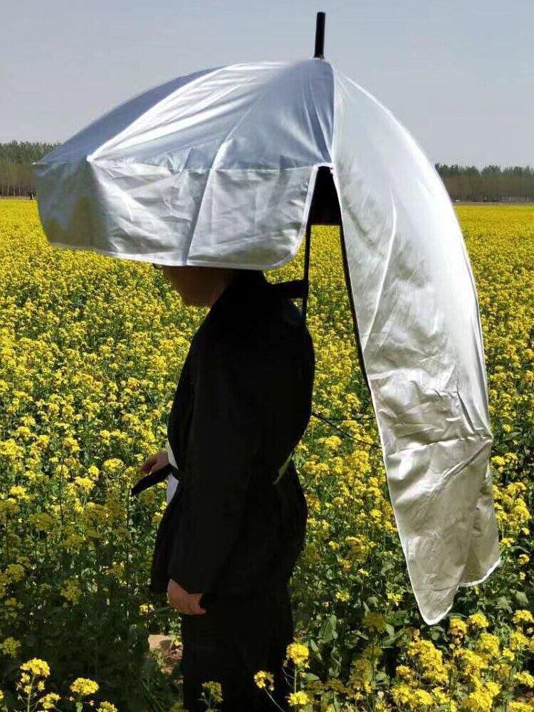 파라솔 모자 농사용 작업용 차양 선캡 자외선차단 햇빛 썬캡 밭일 챙 가리개 농번기 - 상세 이미지 2