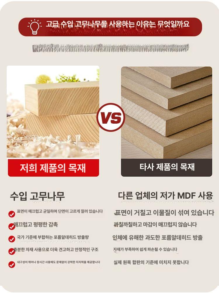 TV다이 와이드 서랍형 수납장 2400 화이트 거실 침실 낮은형 정리 수납 가구 - 상세 이미지 3