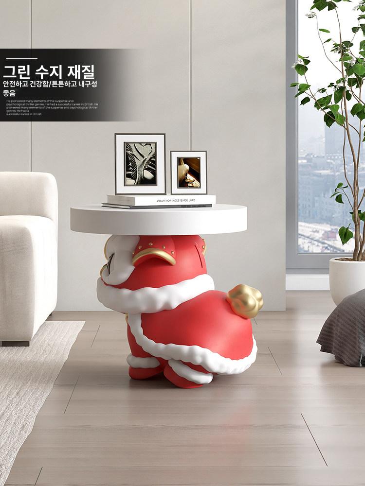 집들이 선물 나무 찻상 티테이블 트레이 심플 모던 거실 장식용 미니탁 - 상세 이미지 3