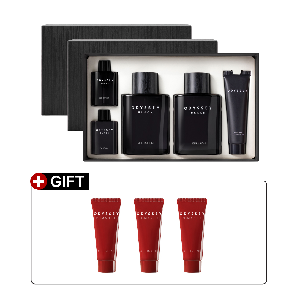 [화제의 신상 견본 증정] 오딧세이 블랙 2종 세트 3개 + 올인원 20ml 견본 3 증정 - 상품 이미지