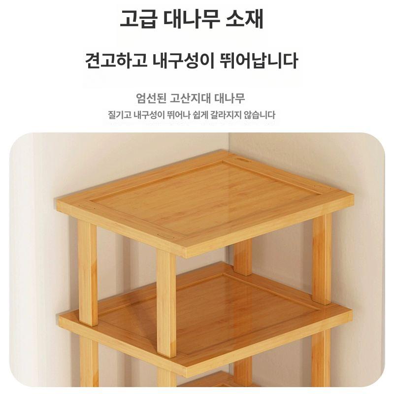 코너신발장 원룸 기숙사 좁은공간 수납장 모서리수납 목재보관함 공간활용 인테리어수납 - 상세 이미지 5