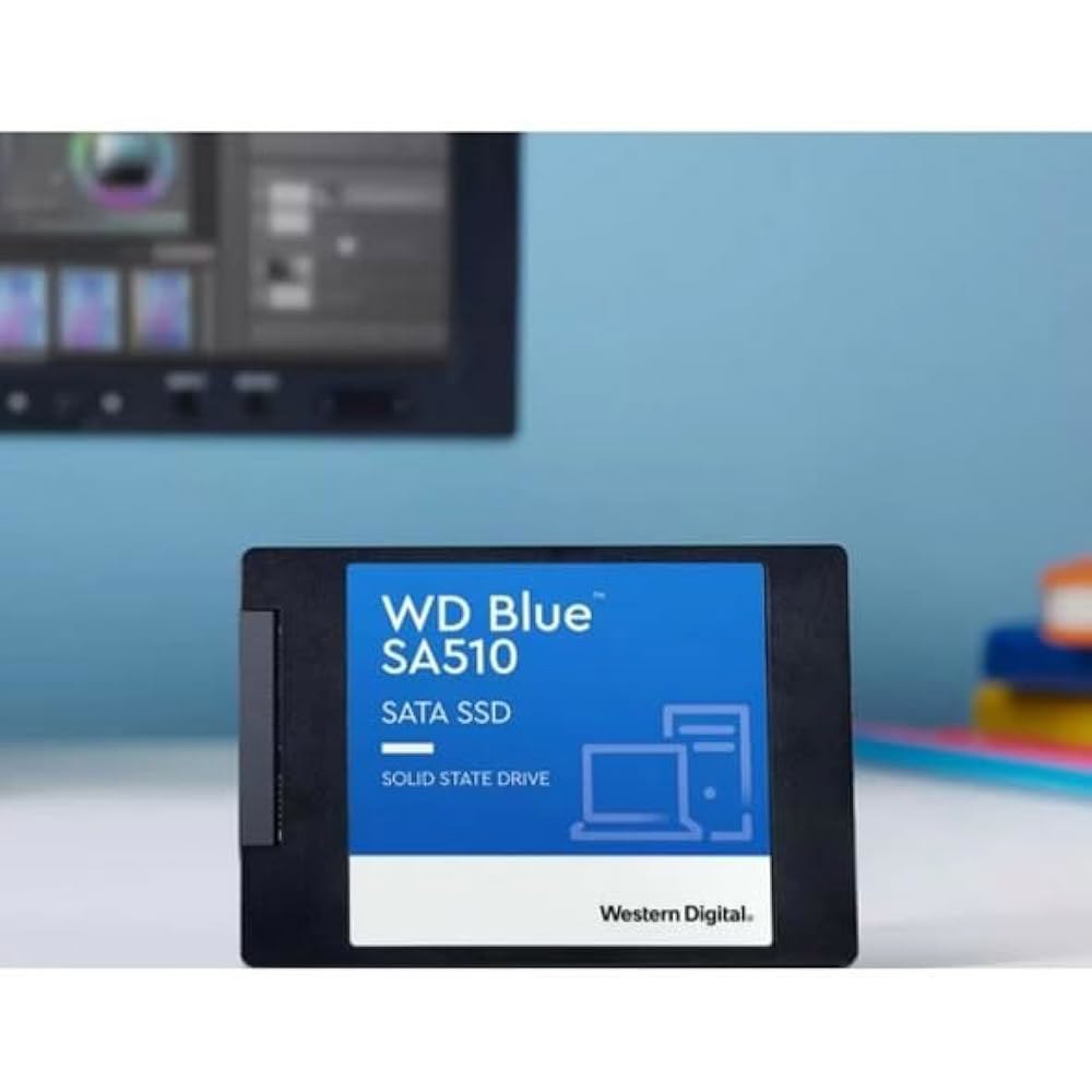 웨스턴 디지털 500GB WD 블루 SA510 SATA 내부 솔리드 스테이트 드라이브 SSD - III 6Gb/s, 2.5 /7mm, 최대 560MB/s WDS500G3B0A - 상세 이미지 2