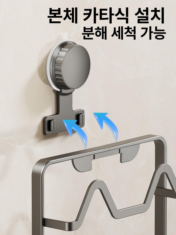 자석 실내화 도어 걸이문 입구 현관문 무타공 거치대 신발 사무실 - 상세 이미지 4