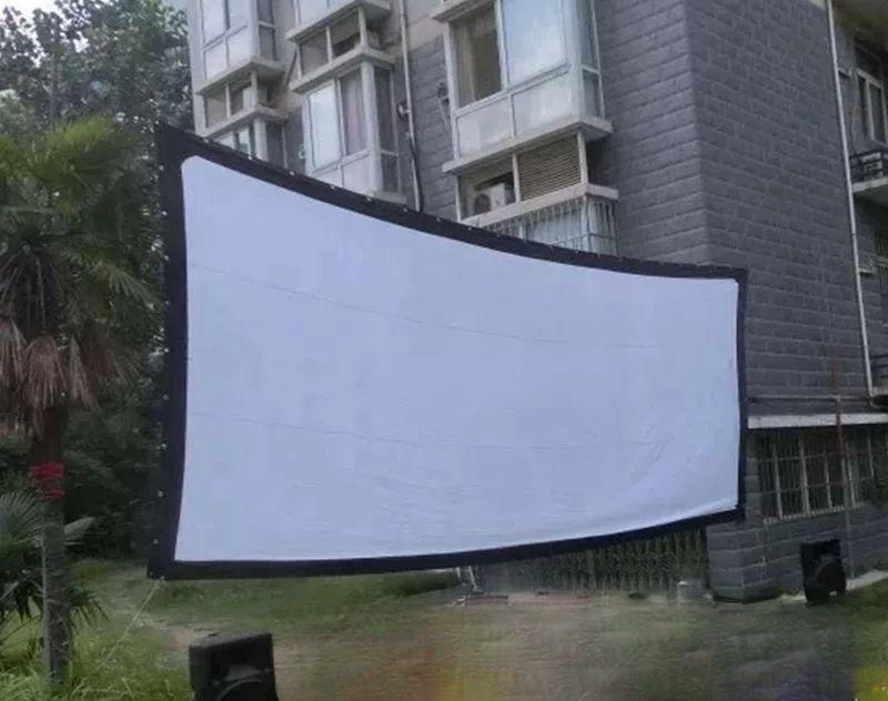 영화 대형스크린 캠핑용 행사 천 야외스크린 빔프로젝터 차박 대형빔스크린 캠핑장 - 상품 이미지