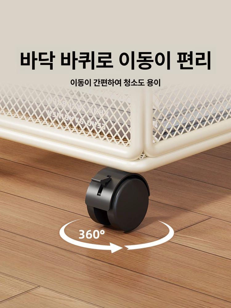 이동식 책가방 수납 옷 박스 바구니 정리함 가방정리 - 상세 이미지 4