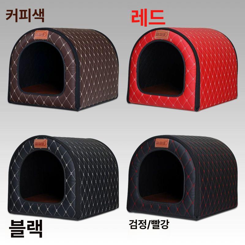 애완동물 보온 방석 극세사 벨벳 스트라이프 쿠션 세탁 가능 난방 매트 둥근형 방한 겨울용 - 상세 이미지 4