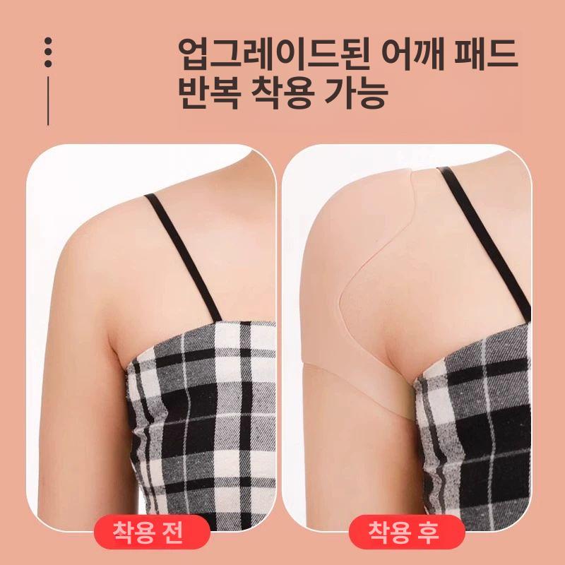셔츠 어좁이 패드 머슬 남성 정장 뽕 반팔 어깨 체중 뽕 직각어깨 - 상세 이미지 2