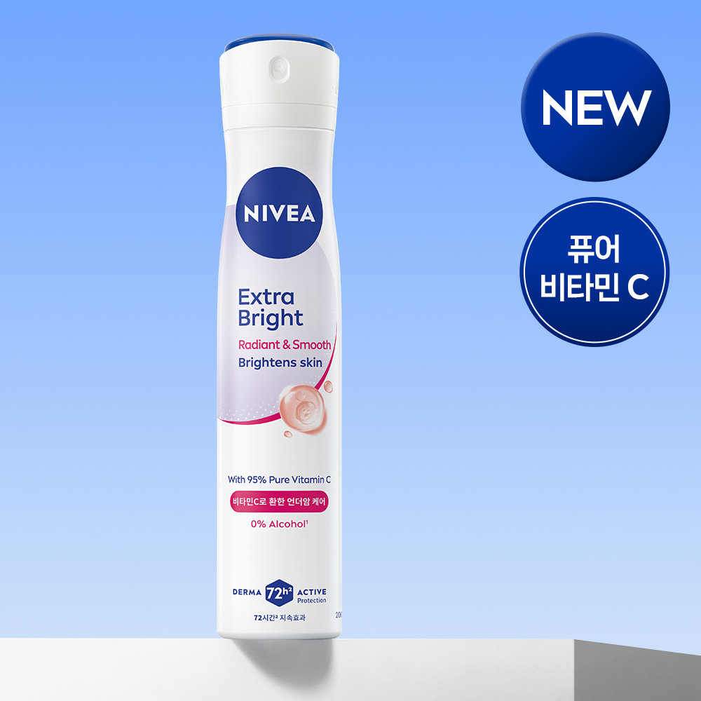 니베아 데오드란트 스프레이 엑스트라 브라이트 200ml, 1개 - 상세 이미지 2