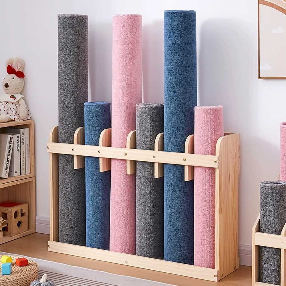 폼롤러 요가매트거치대 필라테스 보관함 홈트 걸이대 수납함 홀더 정리랙 수납랙 홈짐 - 상품 이미지