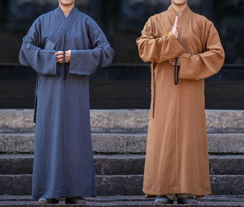 승려복 절복 남녀 생활한복 법복 장삼 의상 개량 전통 스님복 불자 명상복 스님의류 - 상품 이미지
