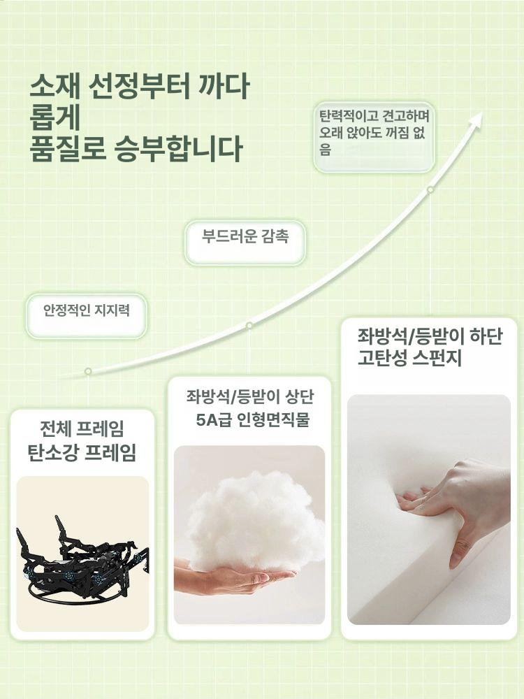 1인용 회전 리클라이너 안락의자 거실 휴식 수동 흔들 패드 편안함 - 상세 이미지 2