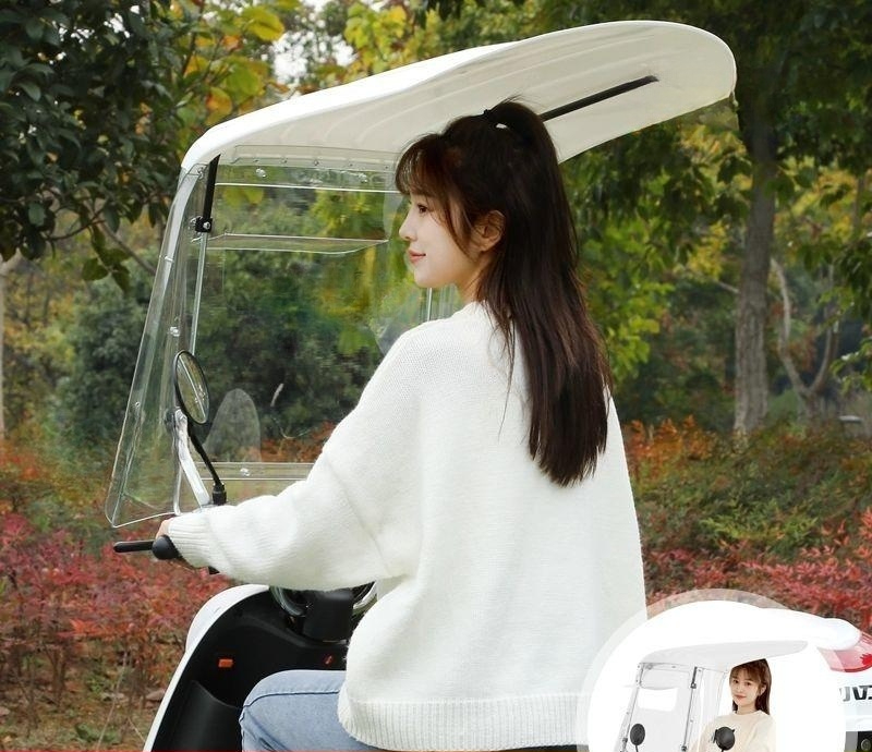 앞유리 오토바이햇빛가리개 윈드스크린 실드 방풍 차양막 스쿠터 비가림막 바람막이 - 상세 이미지 2