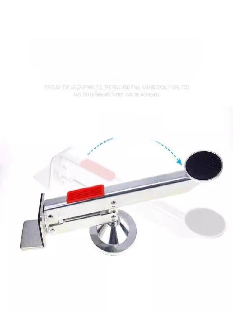 문 스토퍼 높이조절 지지대 문짝 유압 회전 방문 바닥 자석 페달식 - 상세 이미지 2