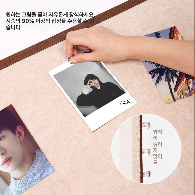 사무실 게시판 펠트 빈티지 벽 레트로 환경판 공지판 교실 알림판 디스플레이 장식 - 상세 이미지 4
