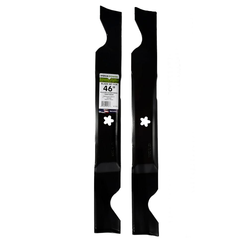46인치 절단 장인을 위한 MaxPower 561739B 2 블레이드 세트, Husqvarna, Poulan이 OEM 번호 405380, 594892801, 532405380, - 상품 이미지