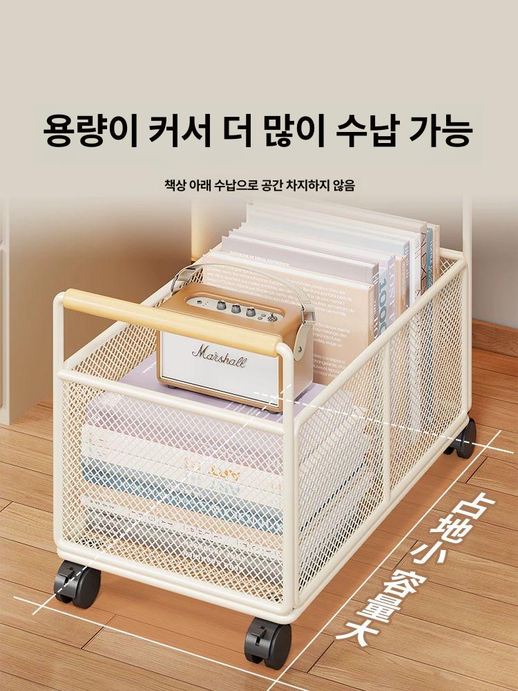 이동식 책가방 수납 옷 박스 바구니 정리함 가방정리 - 상세 이미지 3