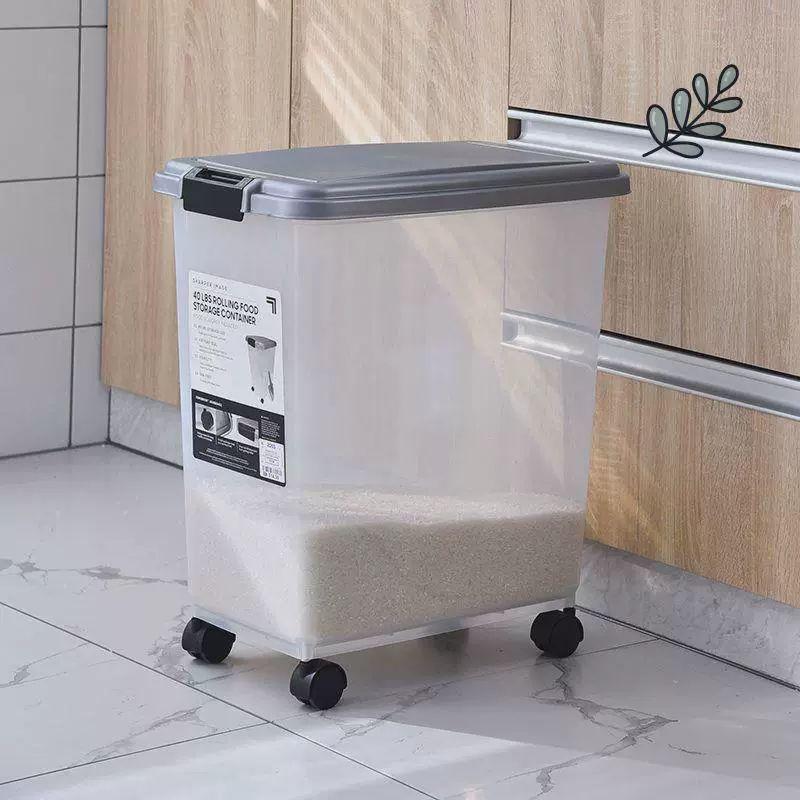 쌀통 20kg 도자기 항아리 벌레차단 밀폐 보관용기 습기방지 주방 음식물 저장함 - 상세 이미지 3