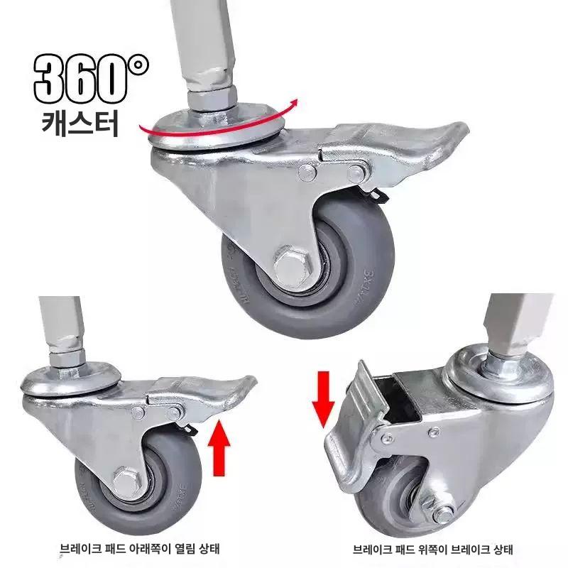 도서관 이동식 책수납 북카트 서점용 책정리 미니 책장 수납장 - 상세 이미지 3