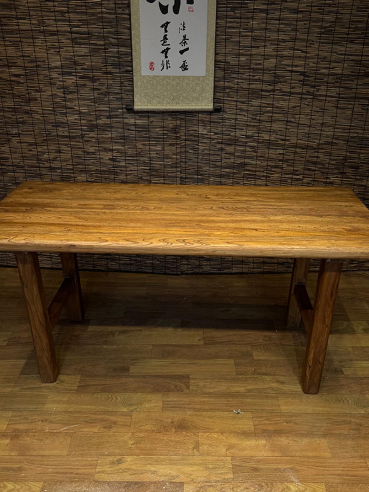 빈티지 원목테이블 인테리어 입식 식당 모던 거실식탁 대형테이블 고재테이블 - 상세 이미지 5