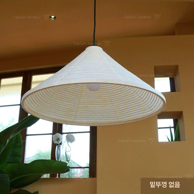 한지 펜던트 조명 카페 무드등 식탁 조명 한옥 인테리어 조명갓 공예품 - 상세 이미지 5