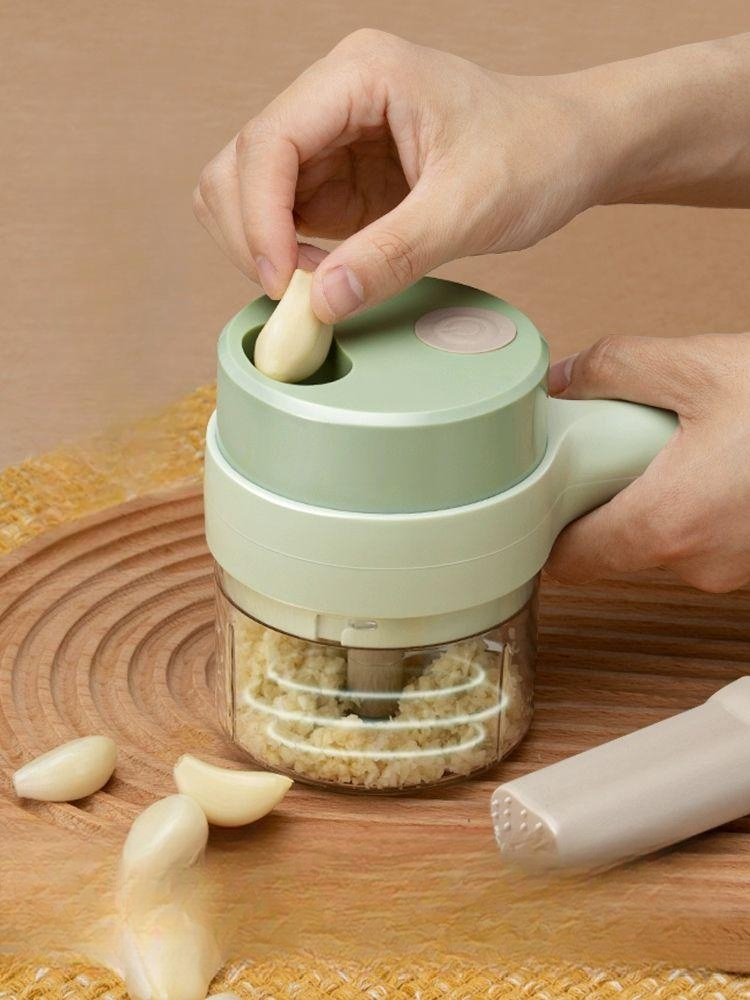 무선 야채절단기 전동 슬라이스기 식품 전기 슬라이서 채썰기 다지기 가정용 핸드헬드 - 상품 이미지