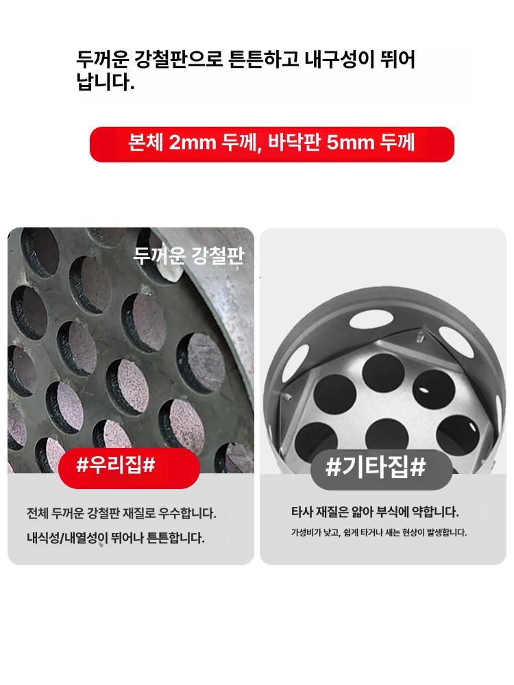 숯불 착화기 고기집 식당용 중형 불멍 야외 탄소 연소기 점화 용품 - 상세 이미지 4
