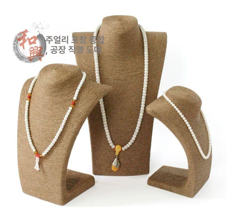 원목 악세서리 스탠드 목걸이 팔찌 귀고리 진주 장신구 전시 거치대 보관함 - 상세 이미지 4