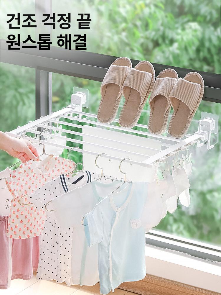 화장실 선반 수납 정리 벽 수건 욕실 용품 강화 무타공 코너 세면대 - 상세 이미지 3