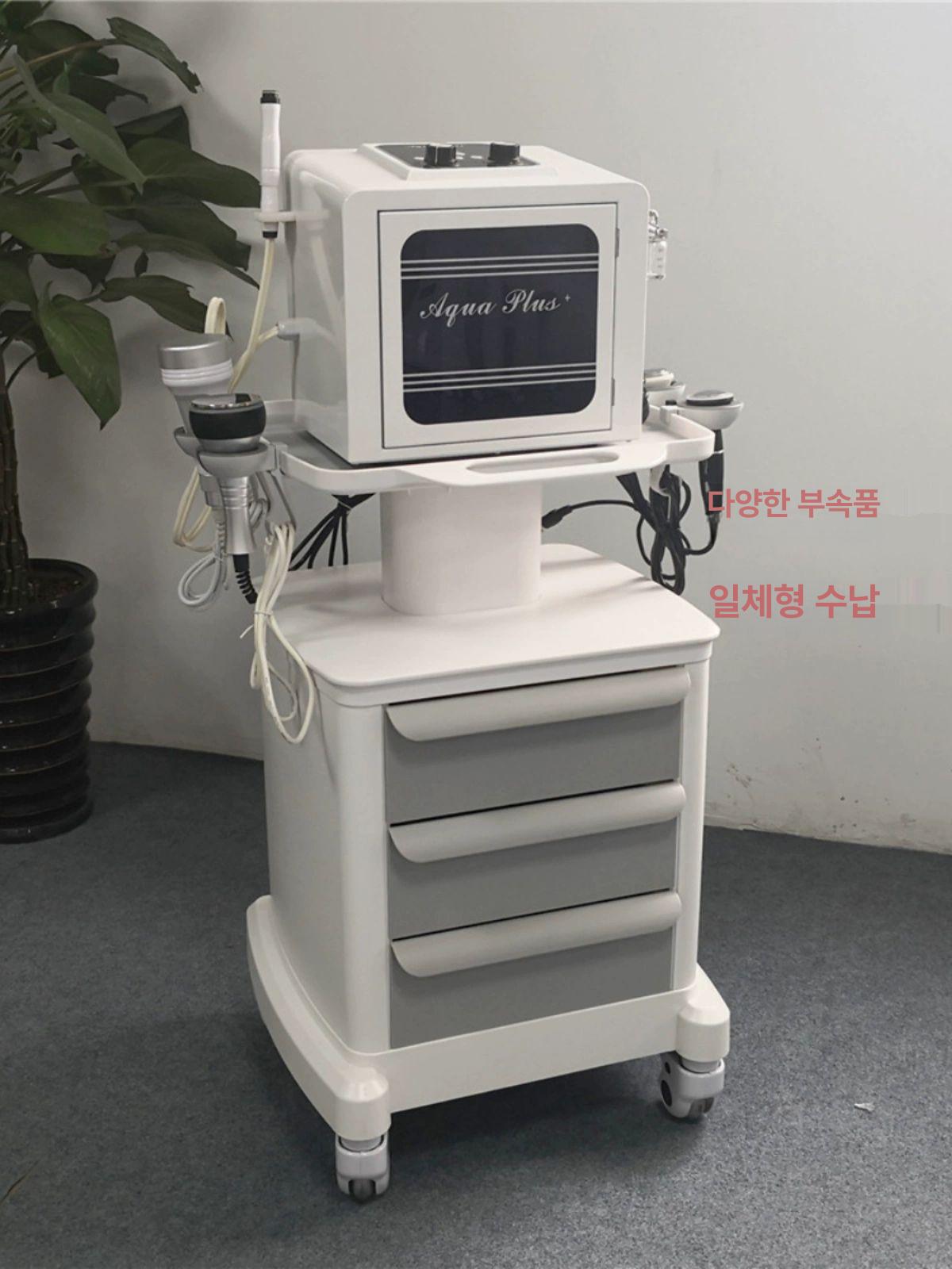 의료용 이동식 수납 정리 왜건 바퀴 트롤리 병원 진료실 용품 보관 화이트 그레이 - 상세 이미지 3