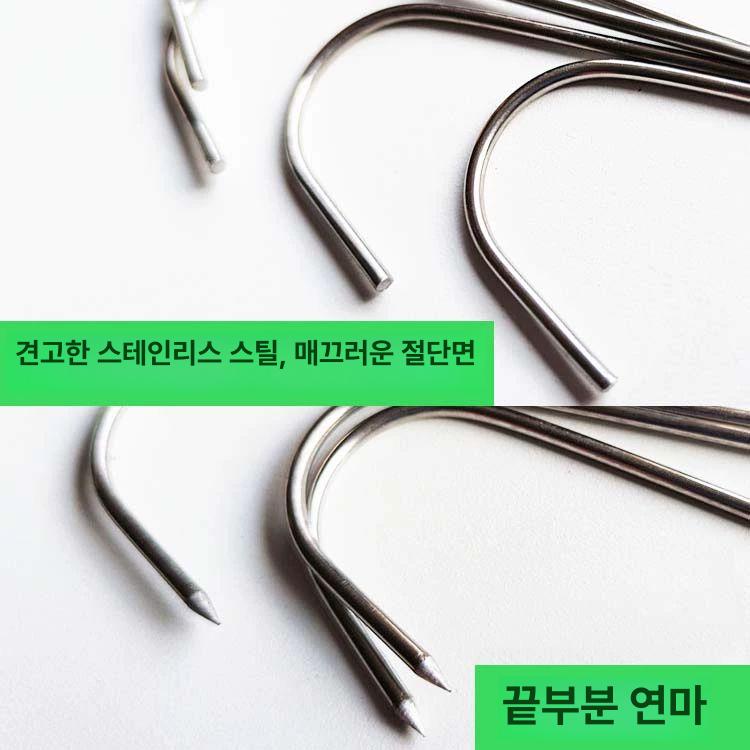 정육점 S자 후크 걸이 돼지고기 소고기 육가공용 도금 정육 도구 - 상세 이미지 3