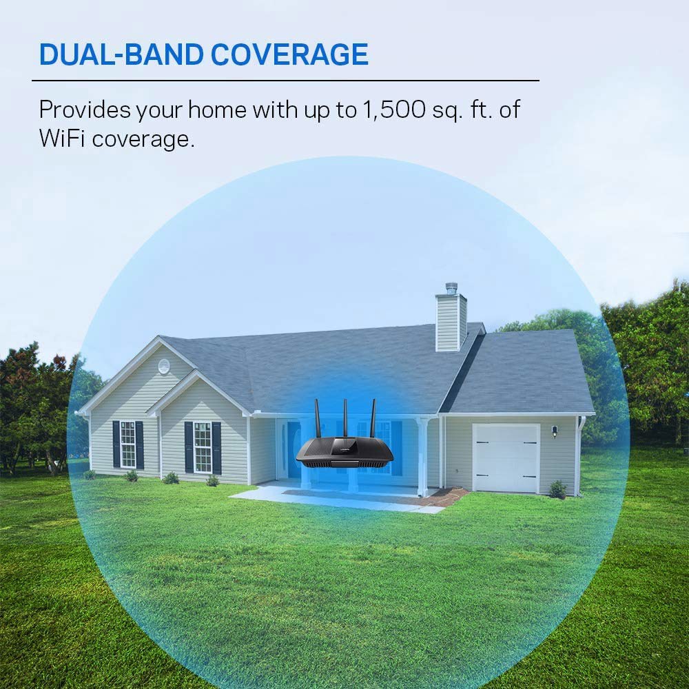 Linksys EA7500 가정용 듀얼 밴드 Wi-Fi 라우터(최대 스트림 AC1900 MU-Mimo 고속 무선 라우터) - 상세 이미지 3