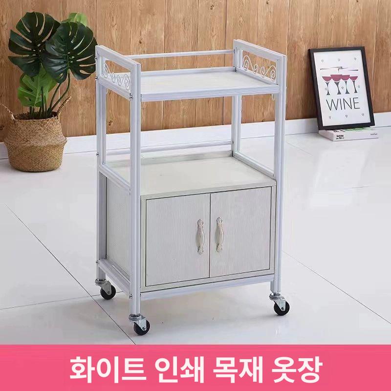 이동식 왁싱 정리대 미용 트롤리 네일 카트 뷰티 용품 수납 보관함 선반 정돈 - 상세 이미지 3