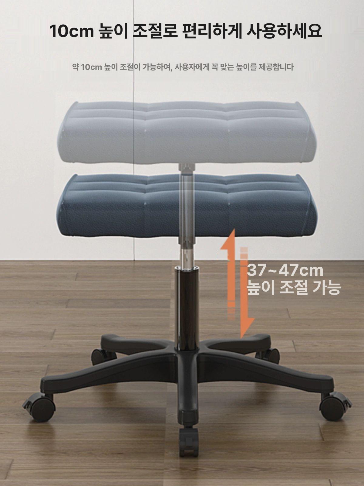 이동식 스툴 작업용 다용도 바퀴의자 바퀴형 가정용 네일샵 낮은의자 바퀴달린의자 - 상세 이미지 3
