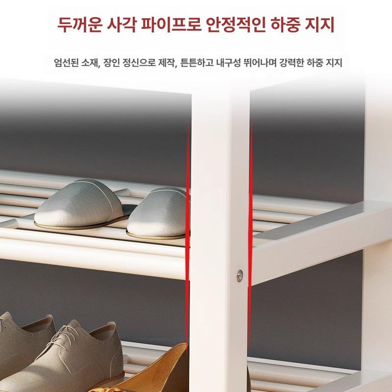 현관벤치 신발보관 원목선반 좌식수납의자 정리대 슈즈정리함 현관수납 - 상세 이미지 3