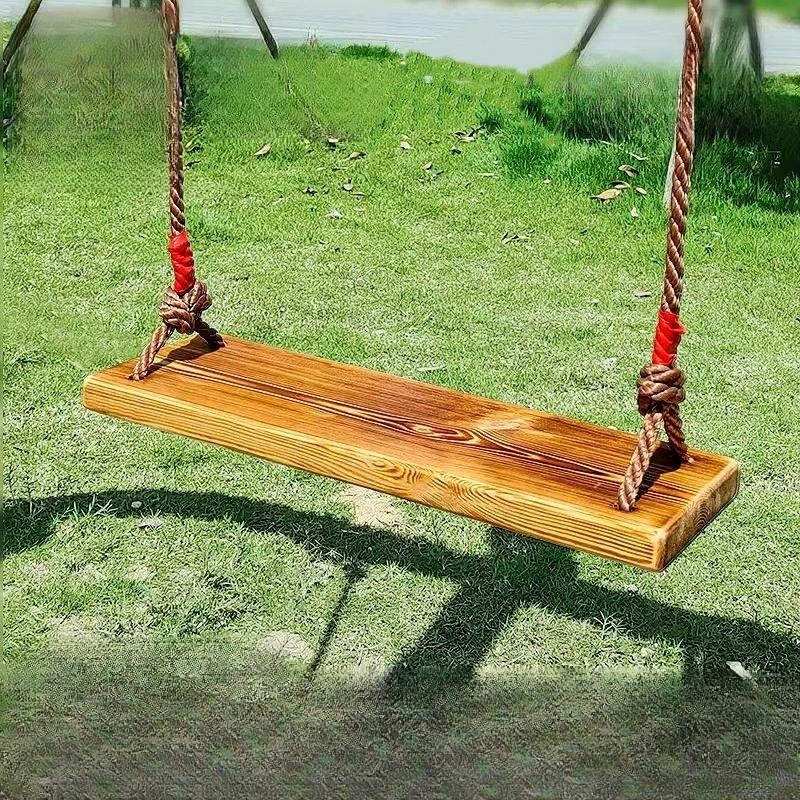 원목 야외 정원 스윙의자 캠핑 테라스 휴양지 내구성 탄화목 두꺼운 실외용 의자
