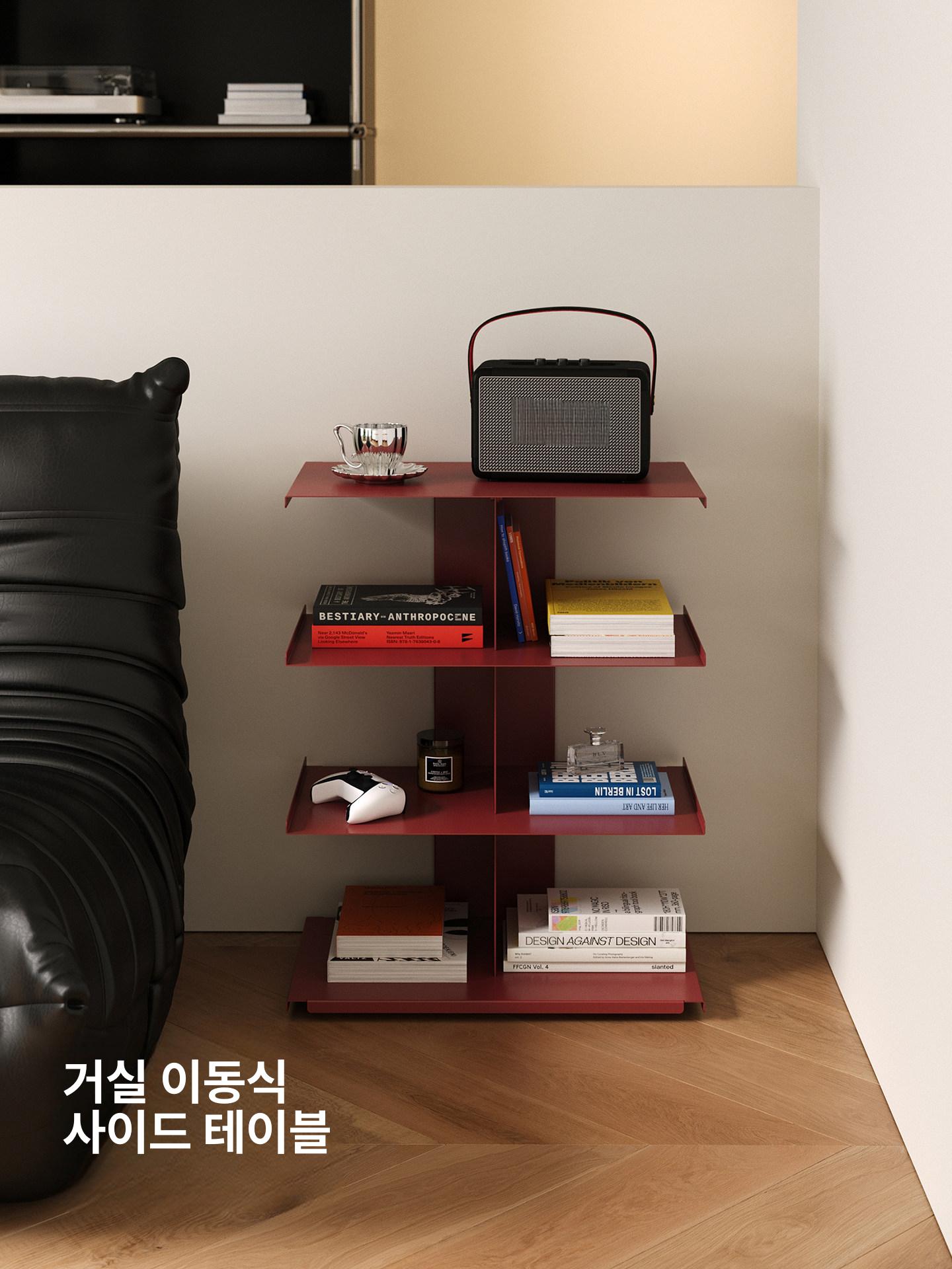 현관 신발장 틈새 수납 선반 철제 다용도 좁은공간 활용 정리 수직형 심플 - 상세 이미지 3