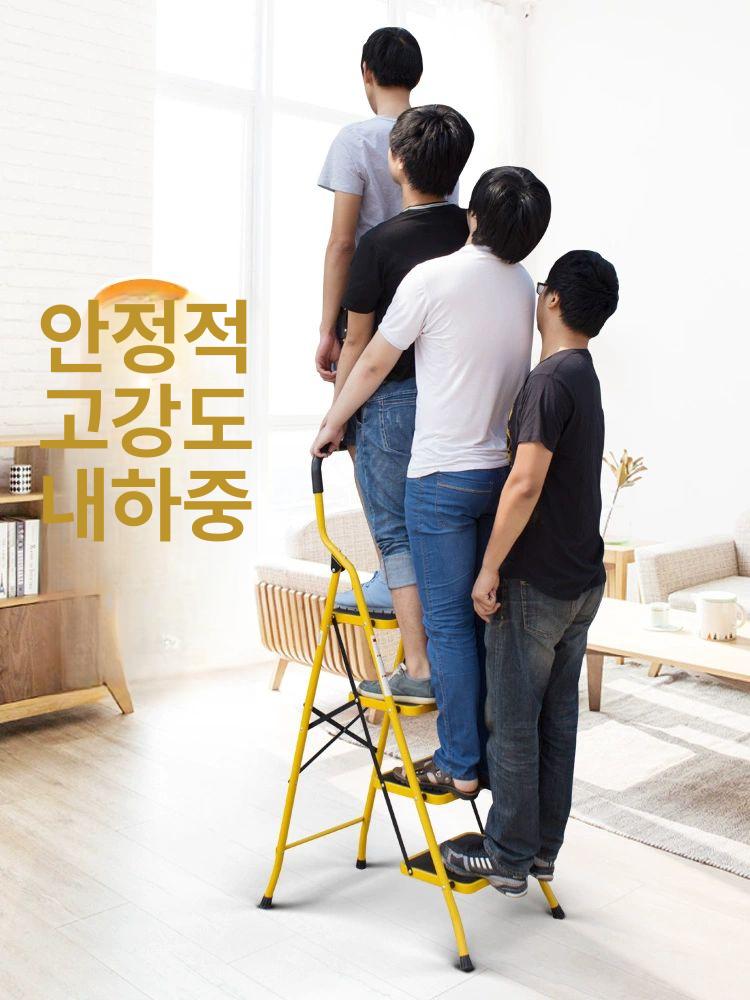 사다리 3단 접이식 실내 가정용 주방 폴딩 광폭 사다리접이식 이동식사다리 - 상세 이미지 5