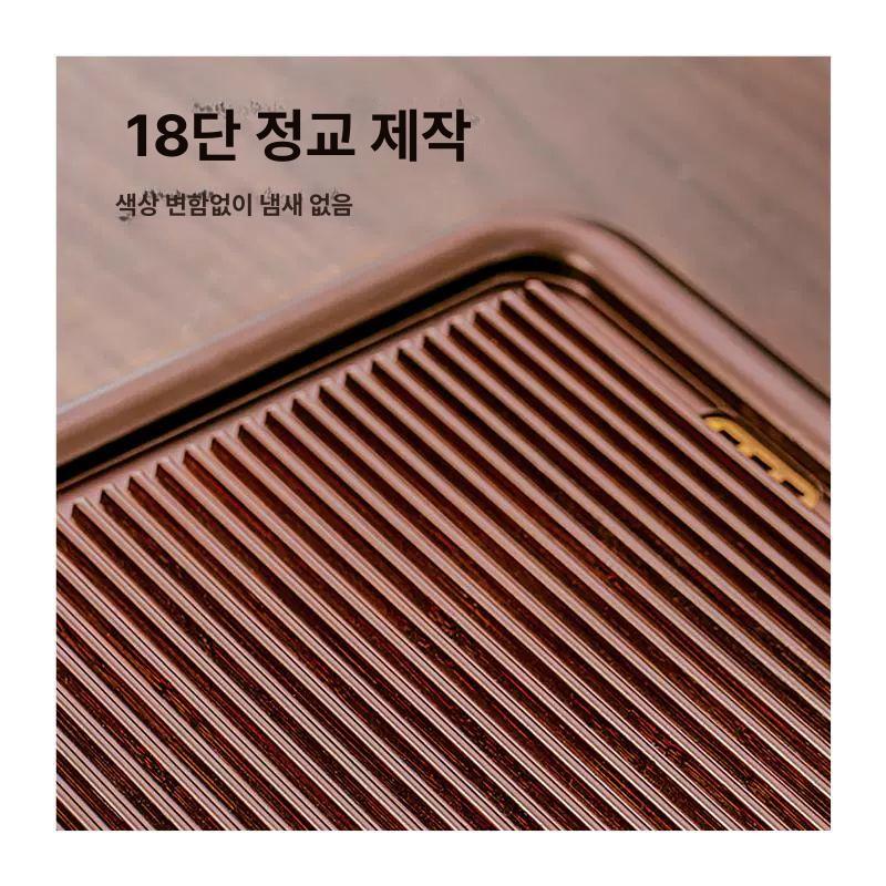 보이차 차반 고급 대나무 전목 배색 쟁반 다관 받침 찻잔 세트 차상 - 상세 이미지 3