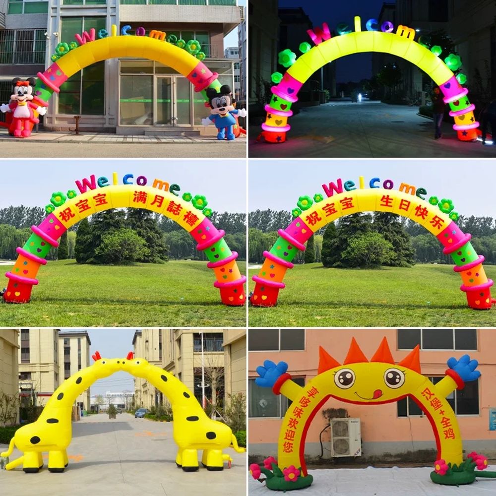행사장 에어아치 송풍기 도어 풍선아치 환영문 게이트 벌룬 파티장 웰컴 축하 이미지 6