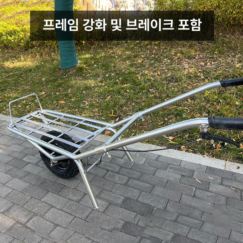 농업용 손수레 과수원 현장용 이륜카트 정원 운반차 대형 팽창 바퀴 - 상세 이미지 3