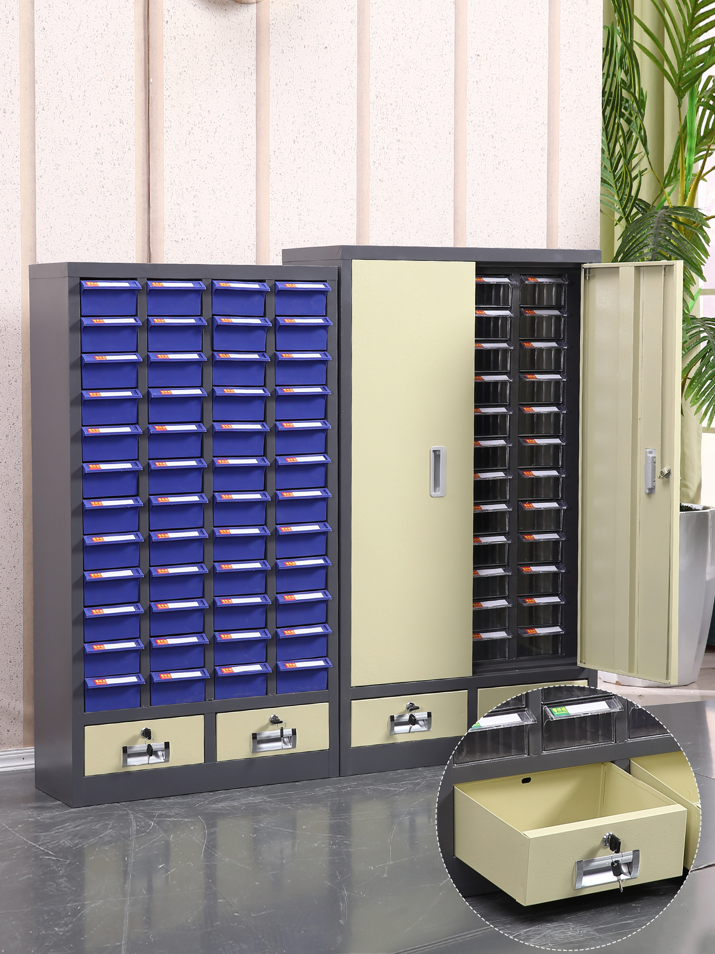 부품박스 수리점 공구정리함 피스통 볼트통 잠금 분류 도구 사무실 사무실 - 상세 이미지 4