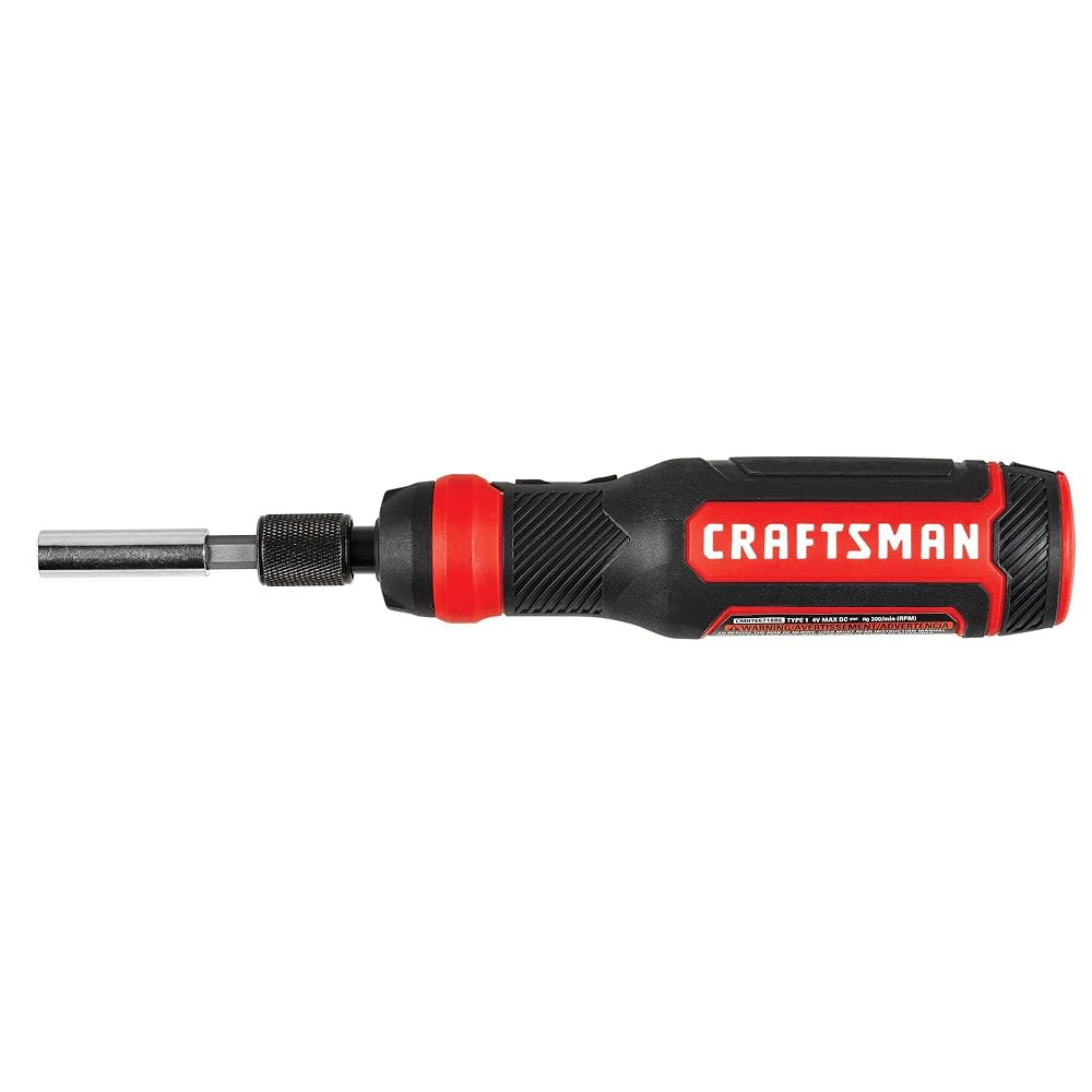 장인 4V 전기 드라이버 세트, 300RPM, 마이크로 USB 충전 포트, 3단 배터리 표시기(CMHT66718B20) - 상품 이미지