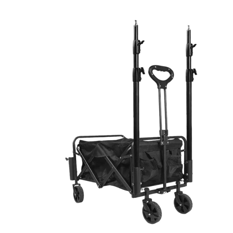 촬영 카트 접이식 스탠드 이동형 수납 트롤리 조명 세트 방송 영상 야외 촬영용품 - 상품 이미지