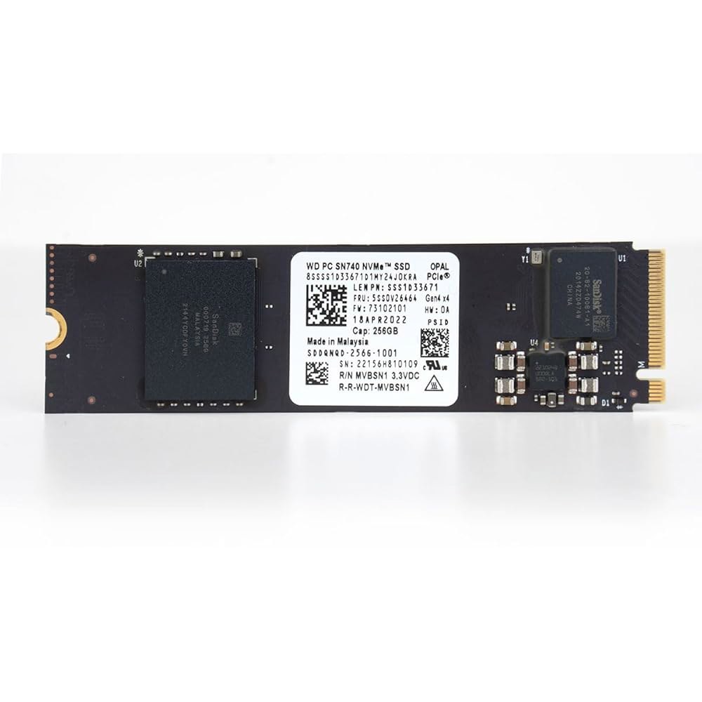 웨스턴 디지털 OEM 게이머 256GB M.2 2280 게이밍 4세대 PCIe NVMe 내부 솔리드 스테이트 드라이브(SSD) Black 256GB - 상품 이미지