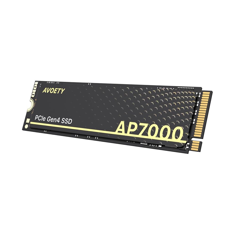 AVOETY 512GB SSD - M.2 NVMe PCIe Gen4x4(그래파이트 시트 포함), 최대 4550MB/s 읽기, SLC 캐시 TLC 3D NAND 게이밍 SSD, PS - 상품 이미지