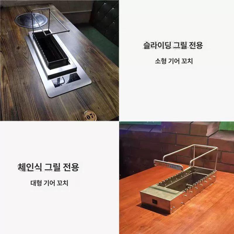 양꼬치 꼬챙이 50개 세트 전동 회전식 구이기 바비큐 스틱 자동 로터리 그릴 막대 - 상세 이미지 4
